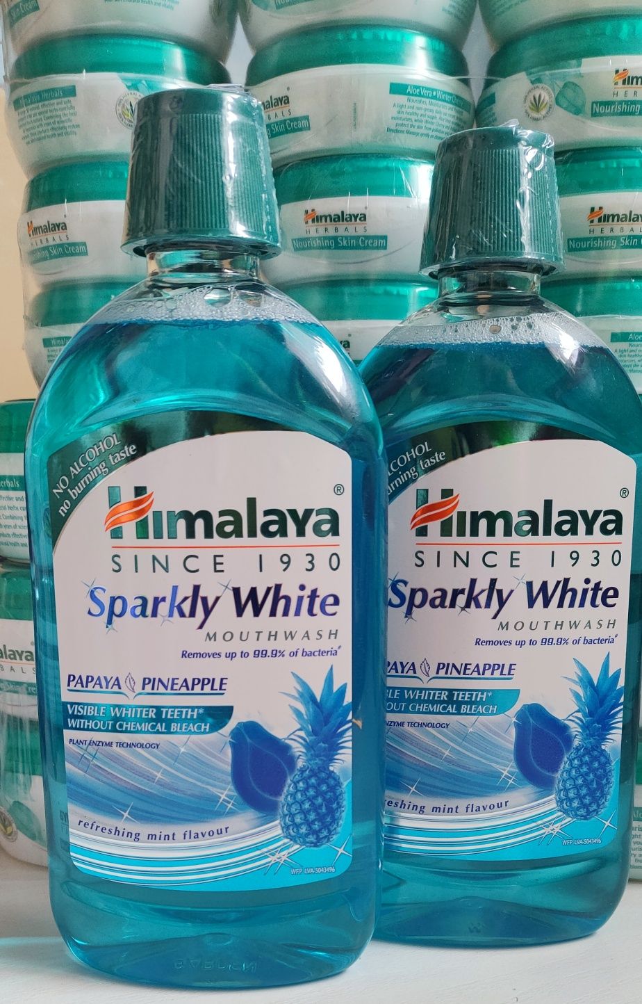 2 x Himalaya Sparkly White wybielający płyn do płukania jamy ustnej 45