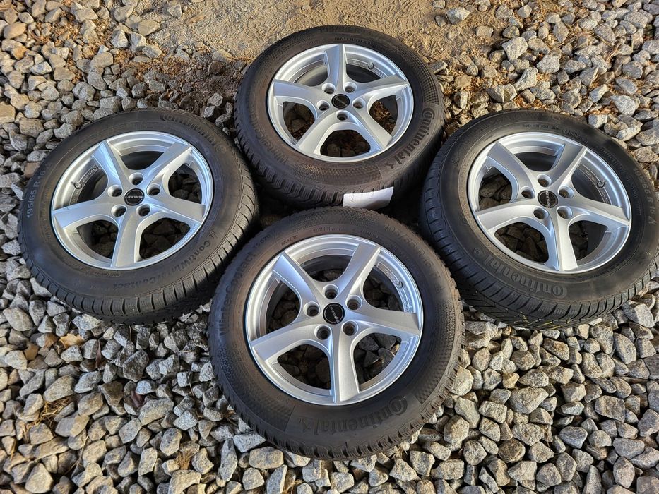 [k263] Koła zimowe 16 Cali 5x108 Continental 195/65/16 FORD Focus 23r