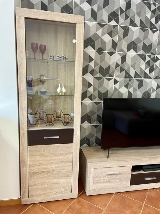 Conjunto de moveis de sala com LED