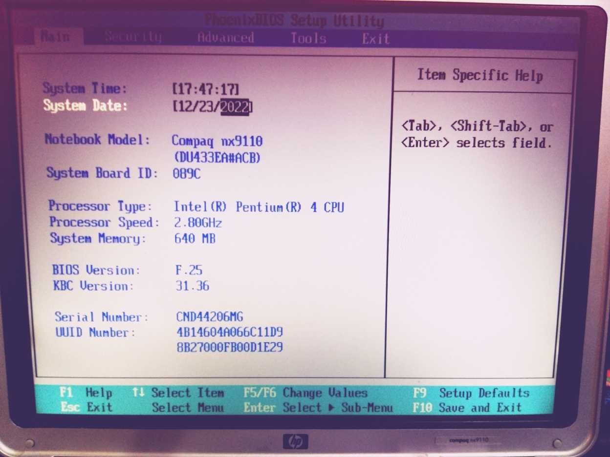 Ноутбук HP Compaq NX9110 15" 1280x800 WXGA 16:10