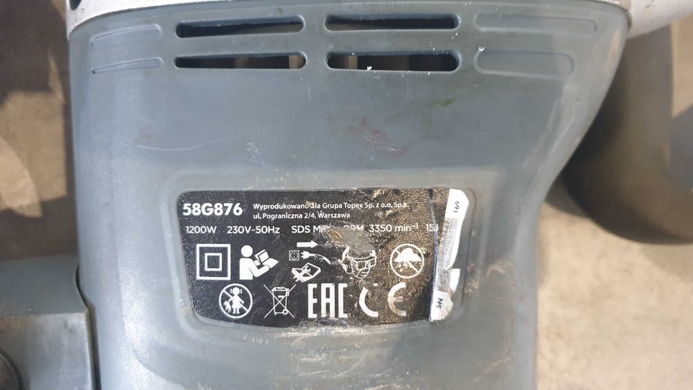 Młot wyburzeniowy SDS max 1200W 58G876 GRAPHITE