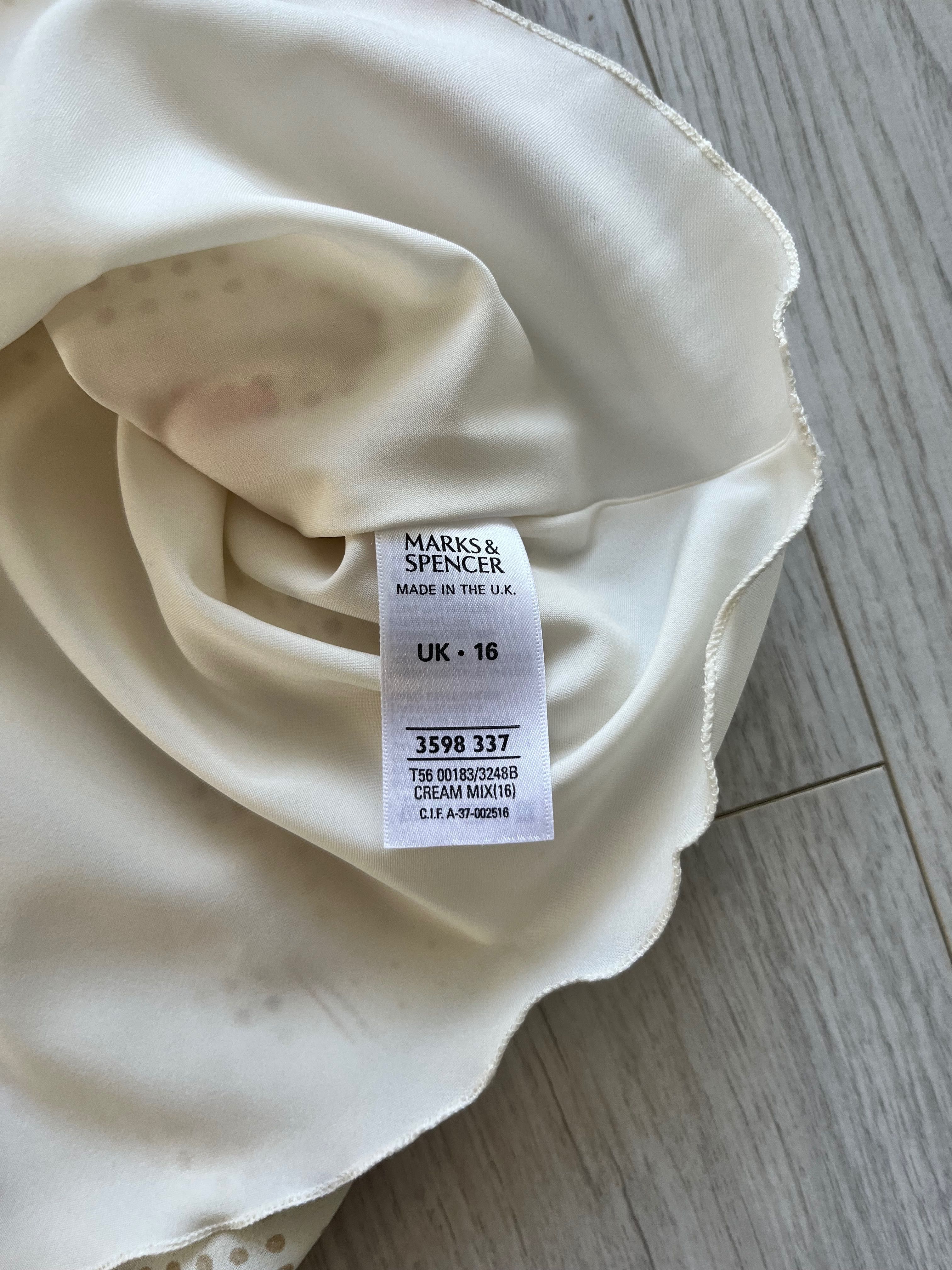 Bluzka kwiaty podszewka Marks&Spencer