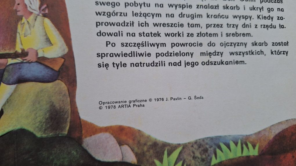 Książka rozkładana PRL Wyspa skarbów