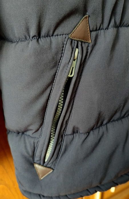 Тепла чоловіча зимова курта Remain Розмір: L темно синя