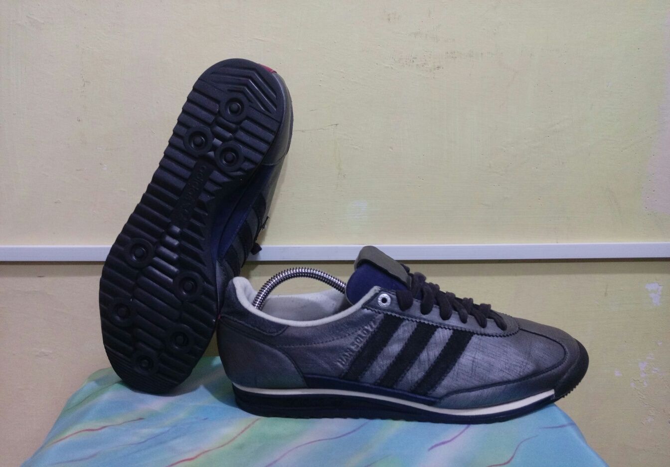 Оригинал осенние кожаные кроссовки Adidas Han Solo 77