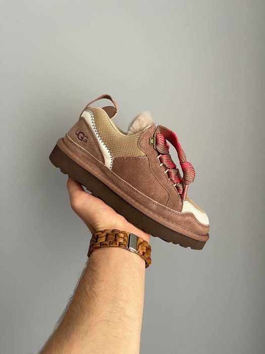 Угги UGG Lowmel Sneaker Rocky Oak / Уггі Ловмель коричневі замшеві
