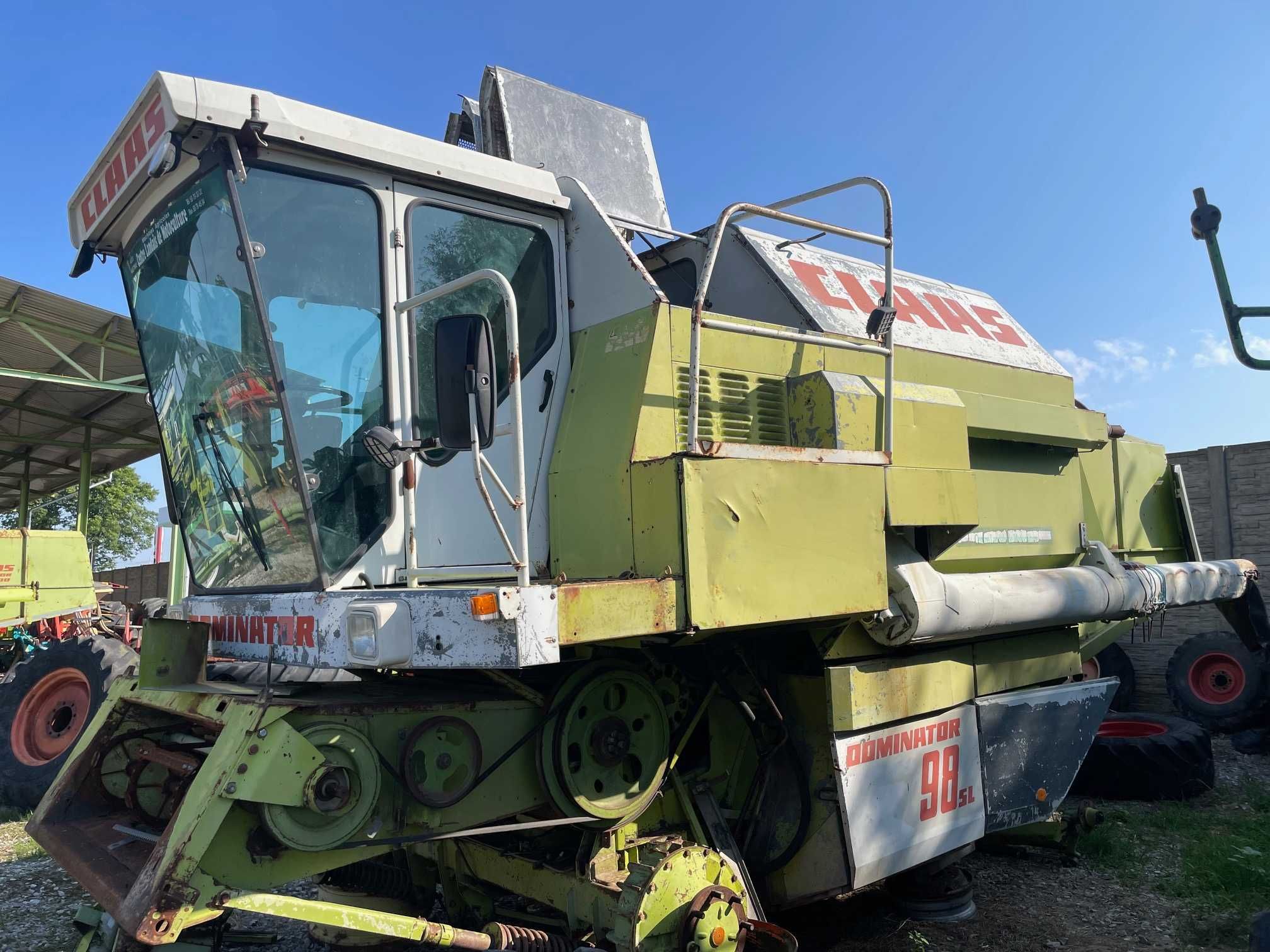 Claas Dominator 98 kabina silnik wytrząsacz rura