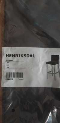 Djuparp pokrycie stołka hokera barowego Ikea henriksdal szary welur
