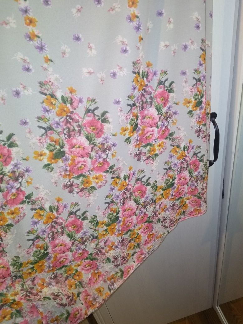 Sukienka Atmosphere Primark szara w kwiaty, z paskiem r. 38