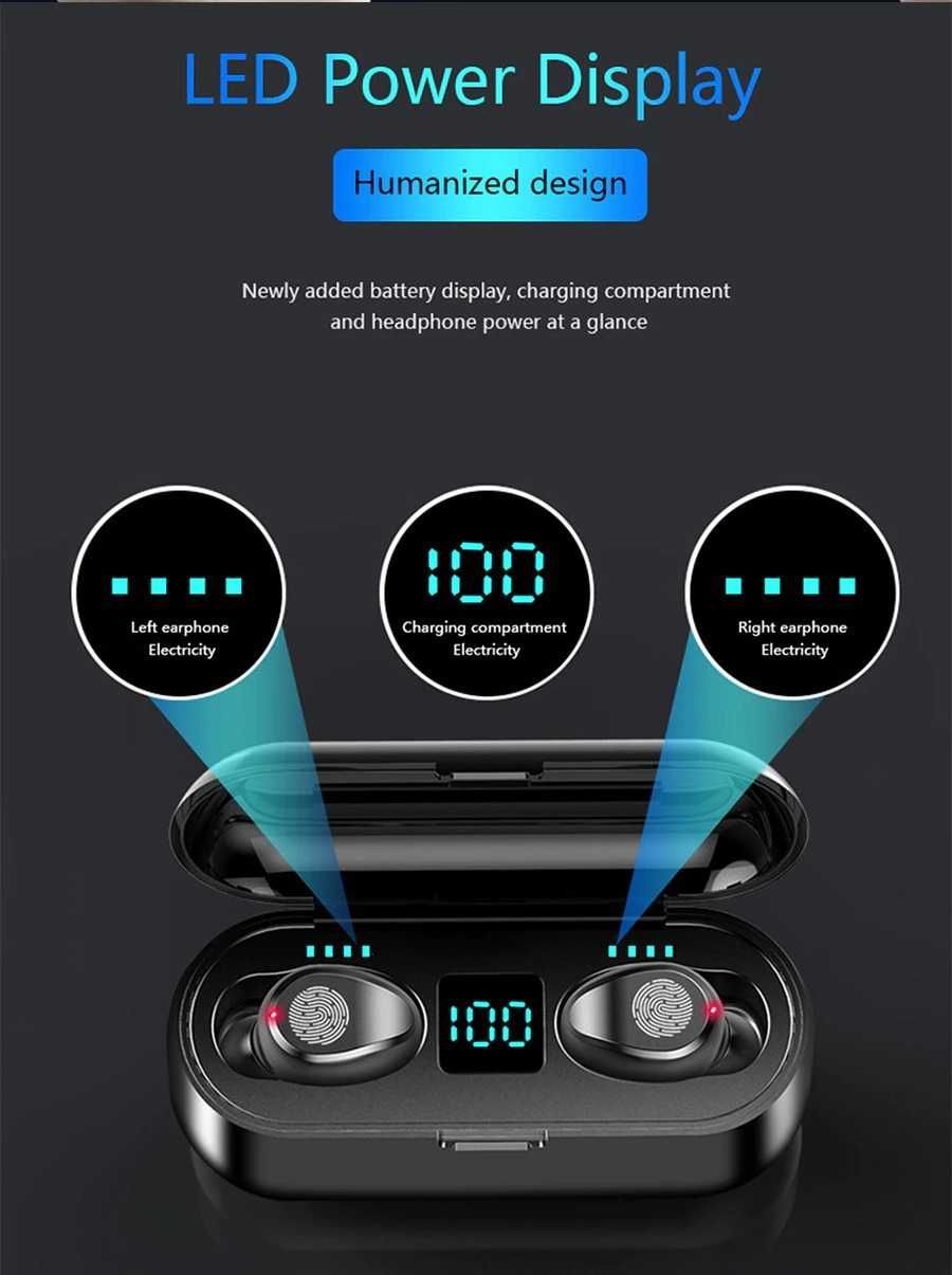 F9 TWS Bluetooth 5.1 Наушники Беспроводные