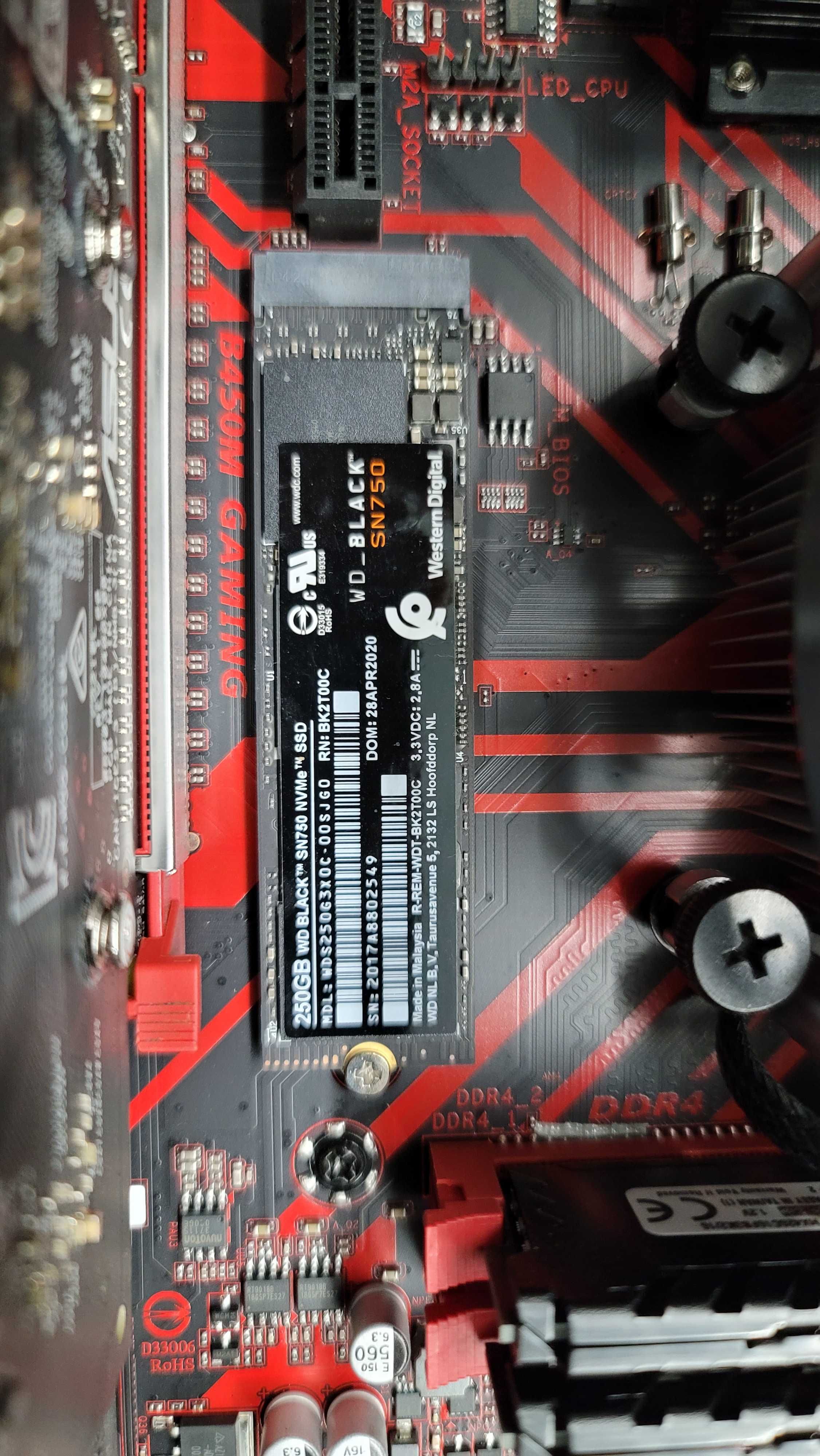 AMD Ryzen 5 3400G, GTX 1050 Ti, DDR4 16GB, SSD 250GB, HDD 1TB