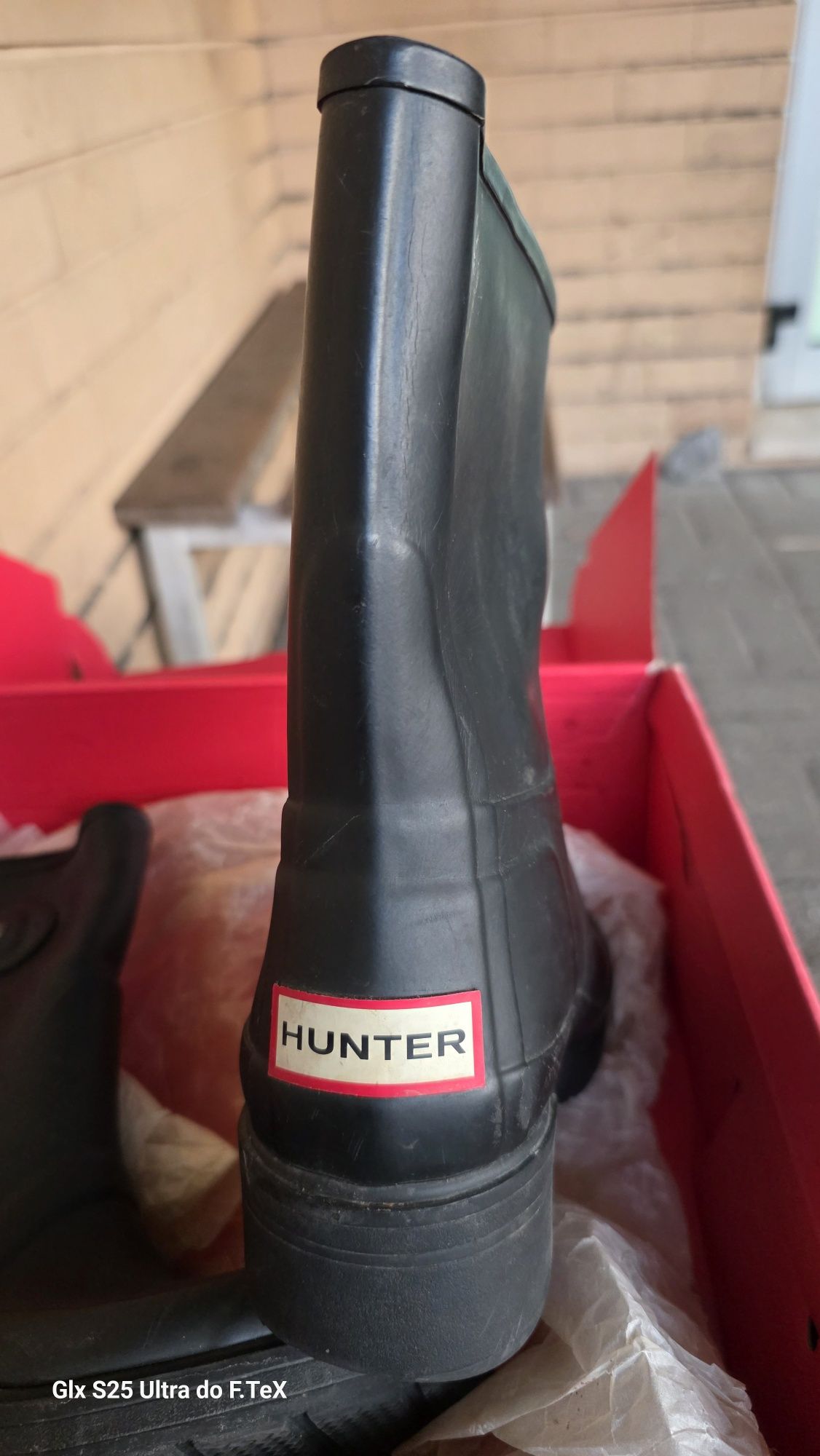 Botas senhora hunter pouco uso n37