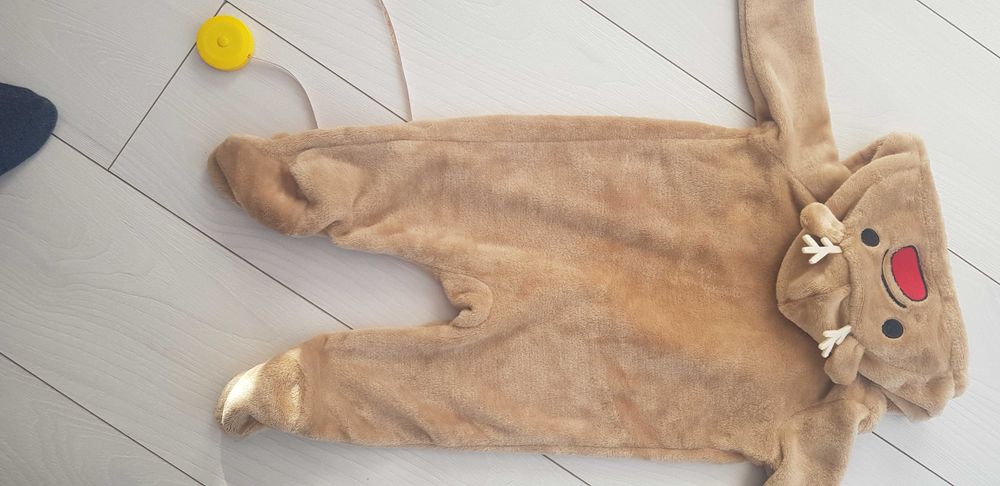 Pajac na Boże Narodzenie świąteczny renifer r.74