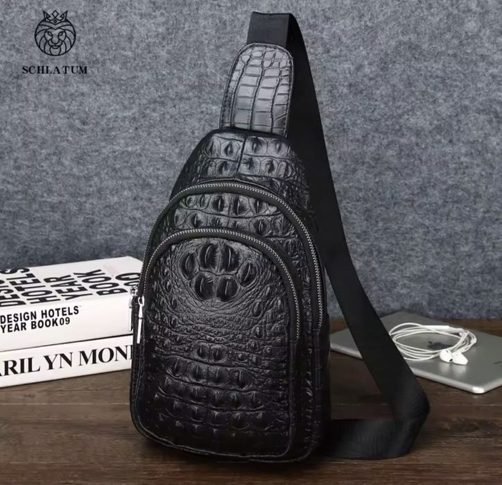 Кожаная мужская сумка через плечо, шкіряна чоловіча сумка