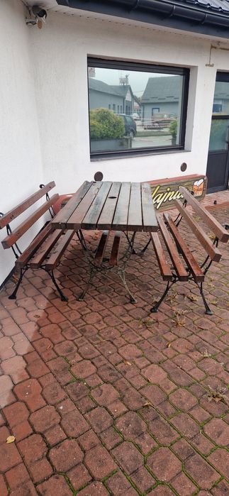 Zestaw ogrodowy stół ławki