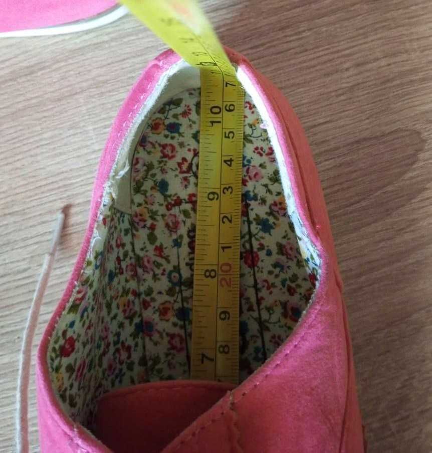 Туфли, мокасины, броги розовые 42 р, 27 см