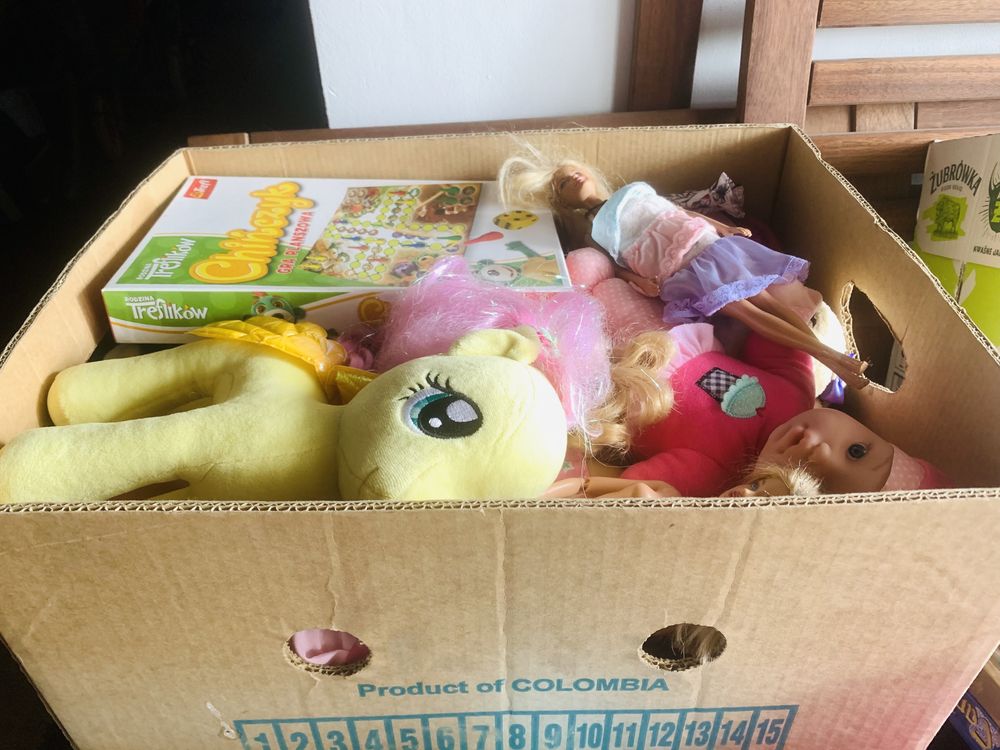 Duży zestaw zabawek - Barbie, Pony, Gry, domki, polly pocket, pluszaki