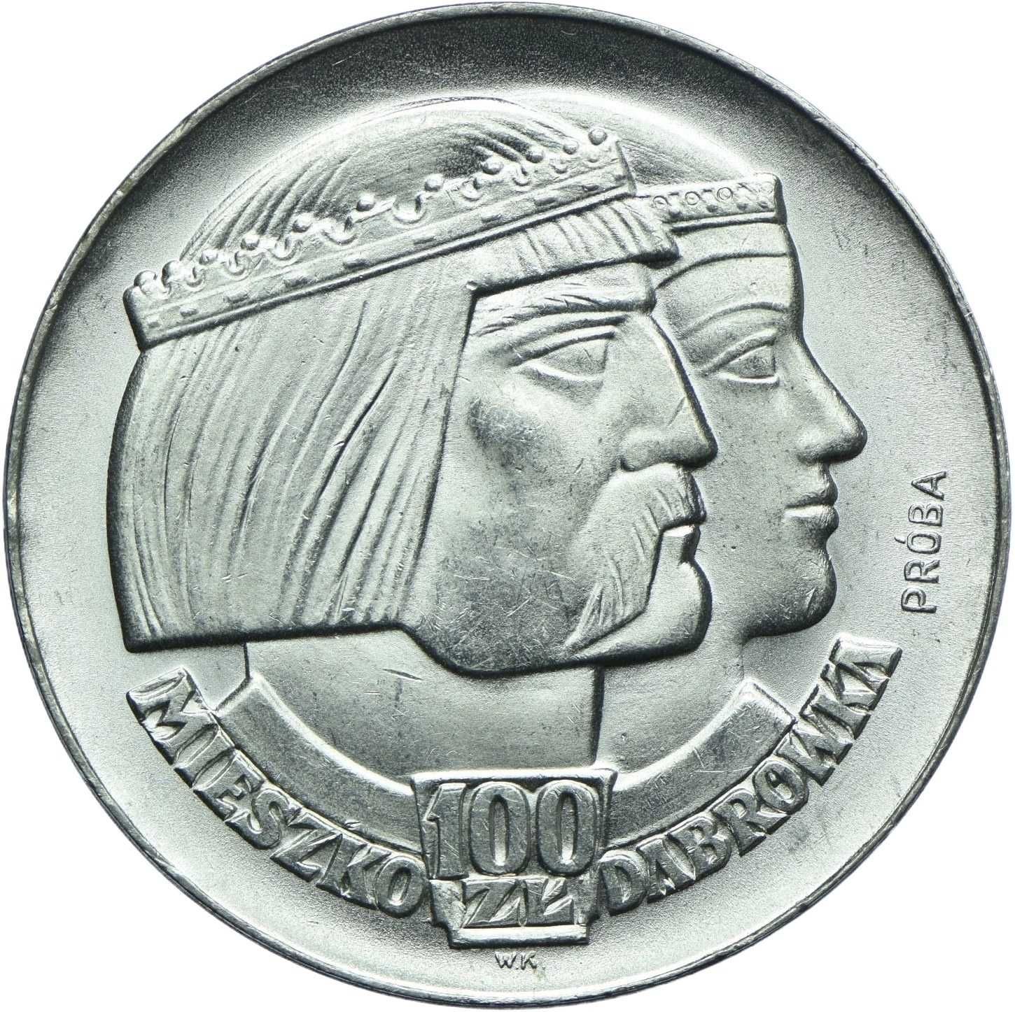 100 złotych 1966, Mieszko i Dąbrówka, PRÓBA