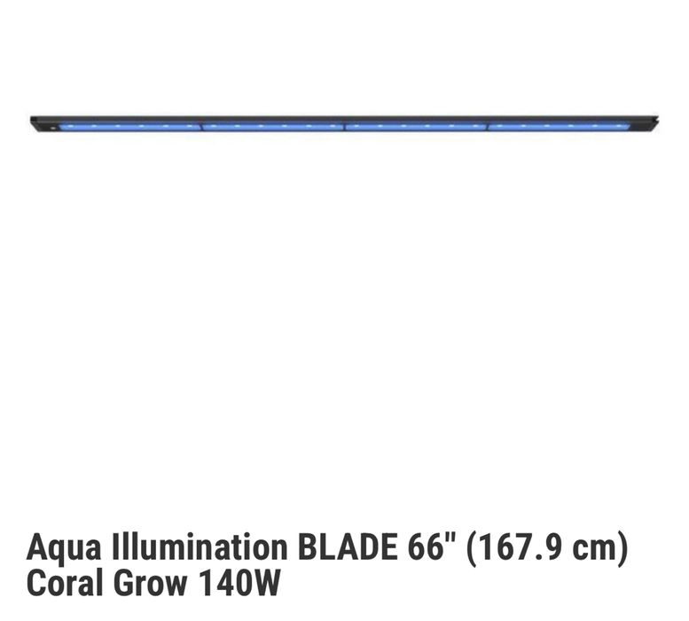 Lampa LED Aqua Illumination Blade Coral Grow 66 cali akwarium morskie