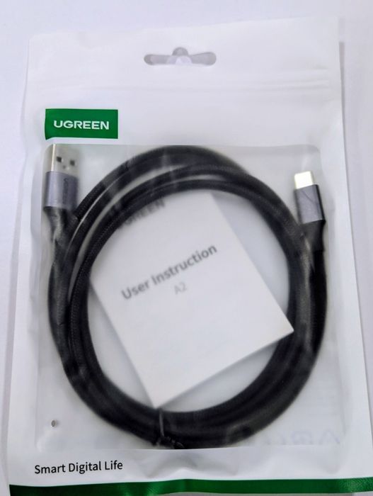 Кабель UGREEN US288 USB Type-C (2м, 1.5м, 0.25м) 3A Новый