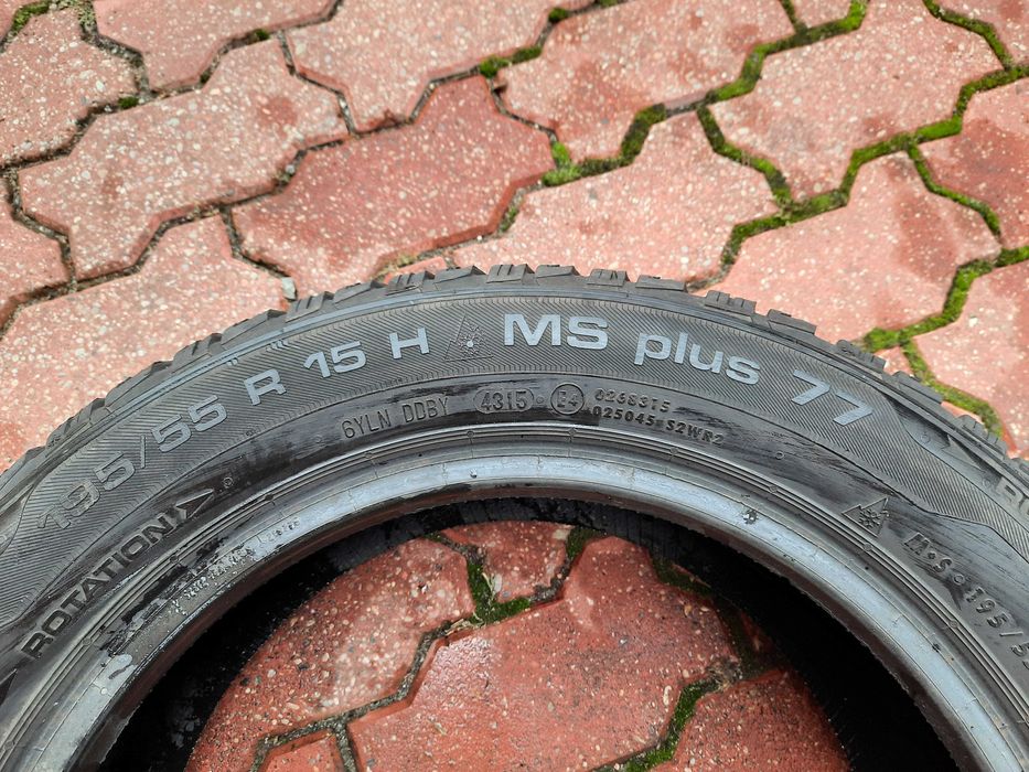 Opony zimowe 195x55R15 Uniroyal 2 szt  Z449