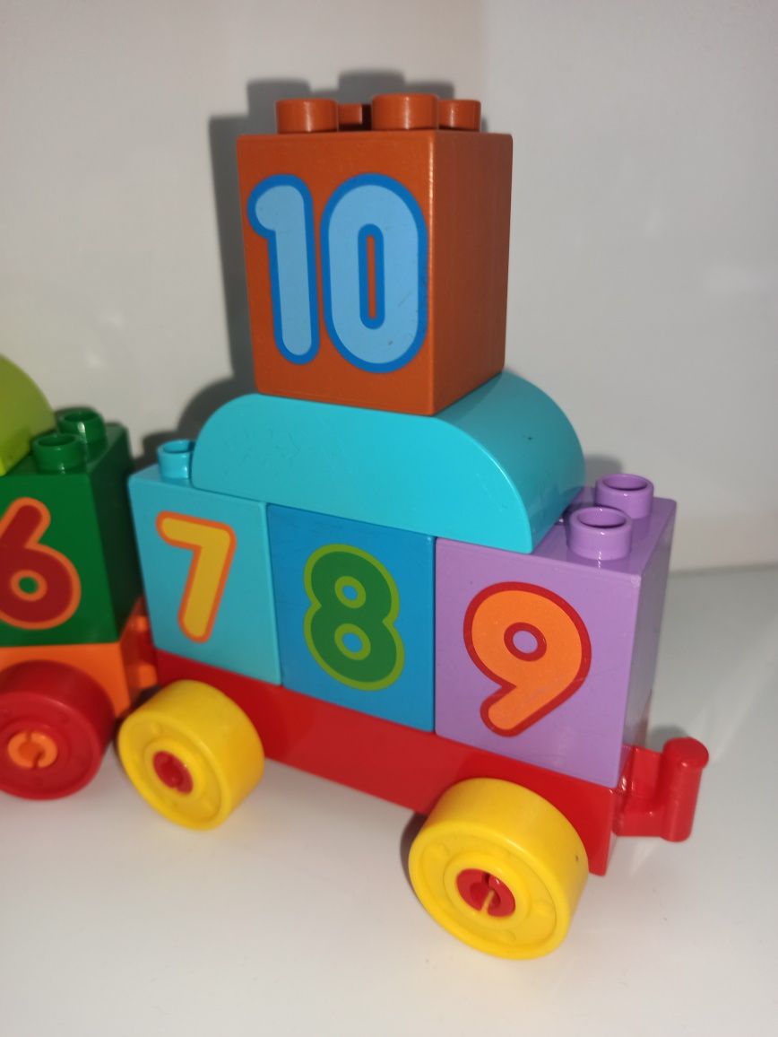 Klocki Lego Duplo pociąg z cyferkami