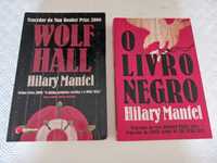 Livros "Wolf Hall" e "O livro negro " de Hilary Mantel