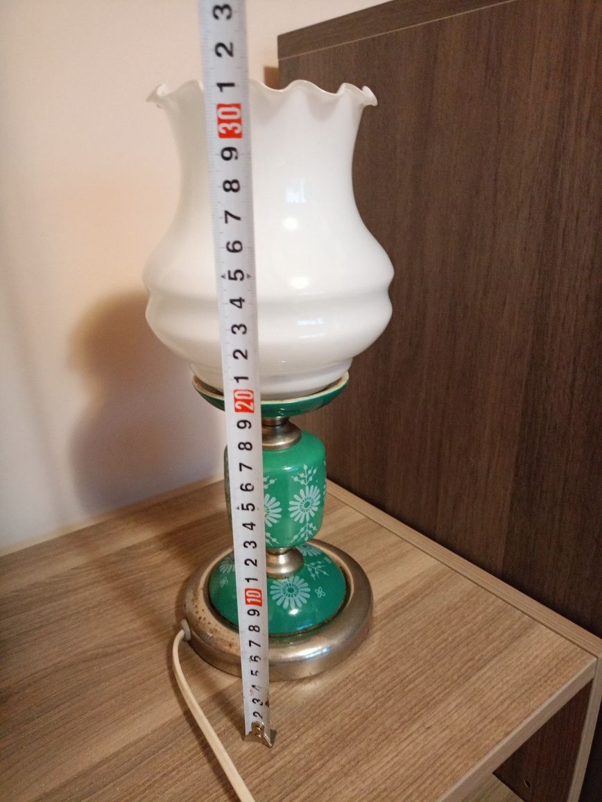 Lampka nocna klosz szklany