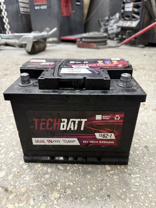 Akumulator rozruchowy TechBatt 12V 62Ah 520A