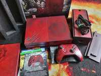 Xbox ONE S 2TB Gears of War 4 Crimson Omen, Pad, Okablowanie -Stan BDB