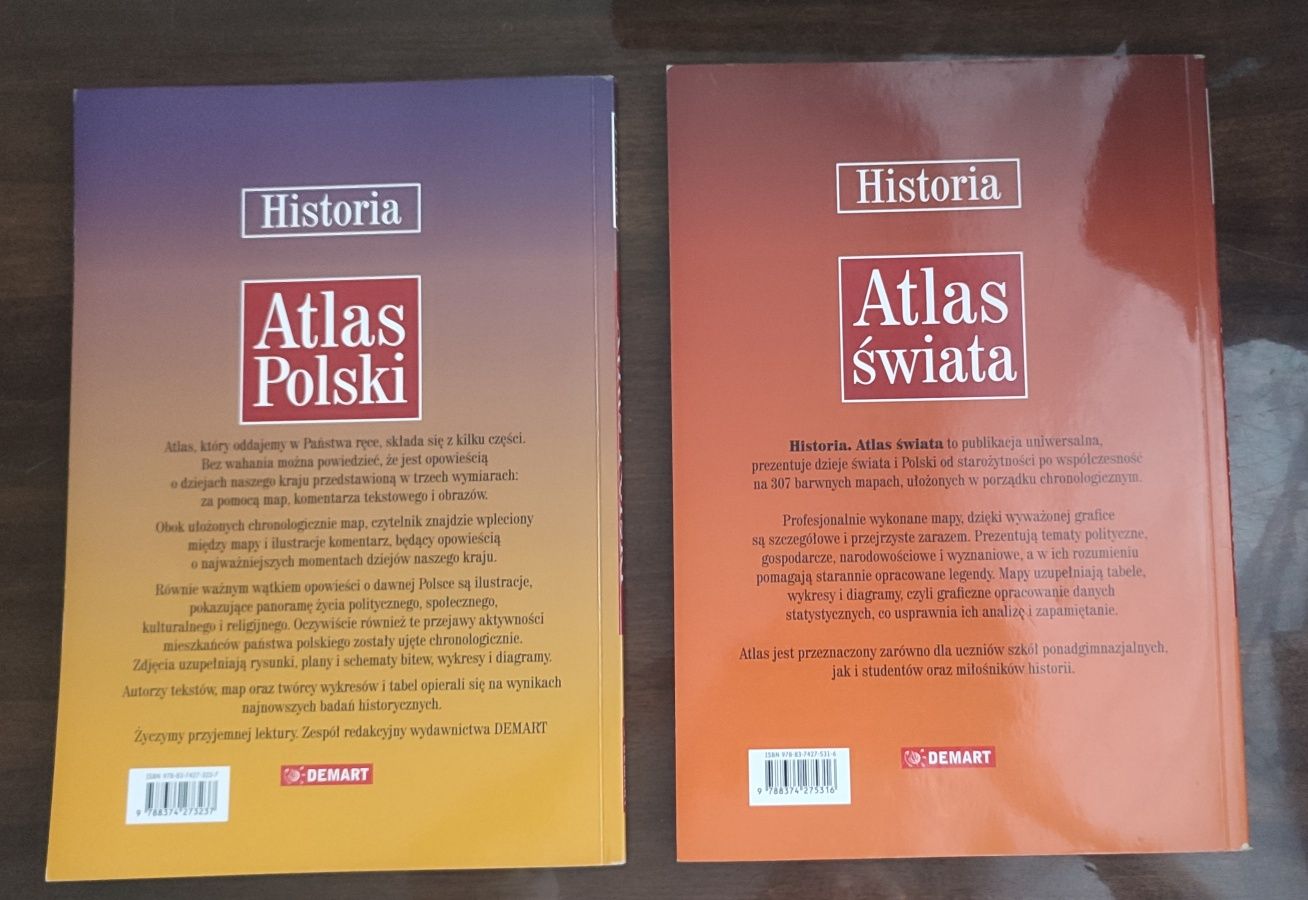 Historia Alas Polski + Atlas Świata