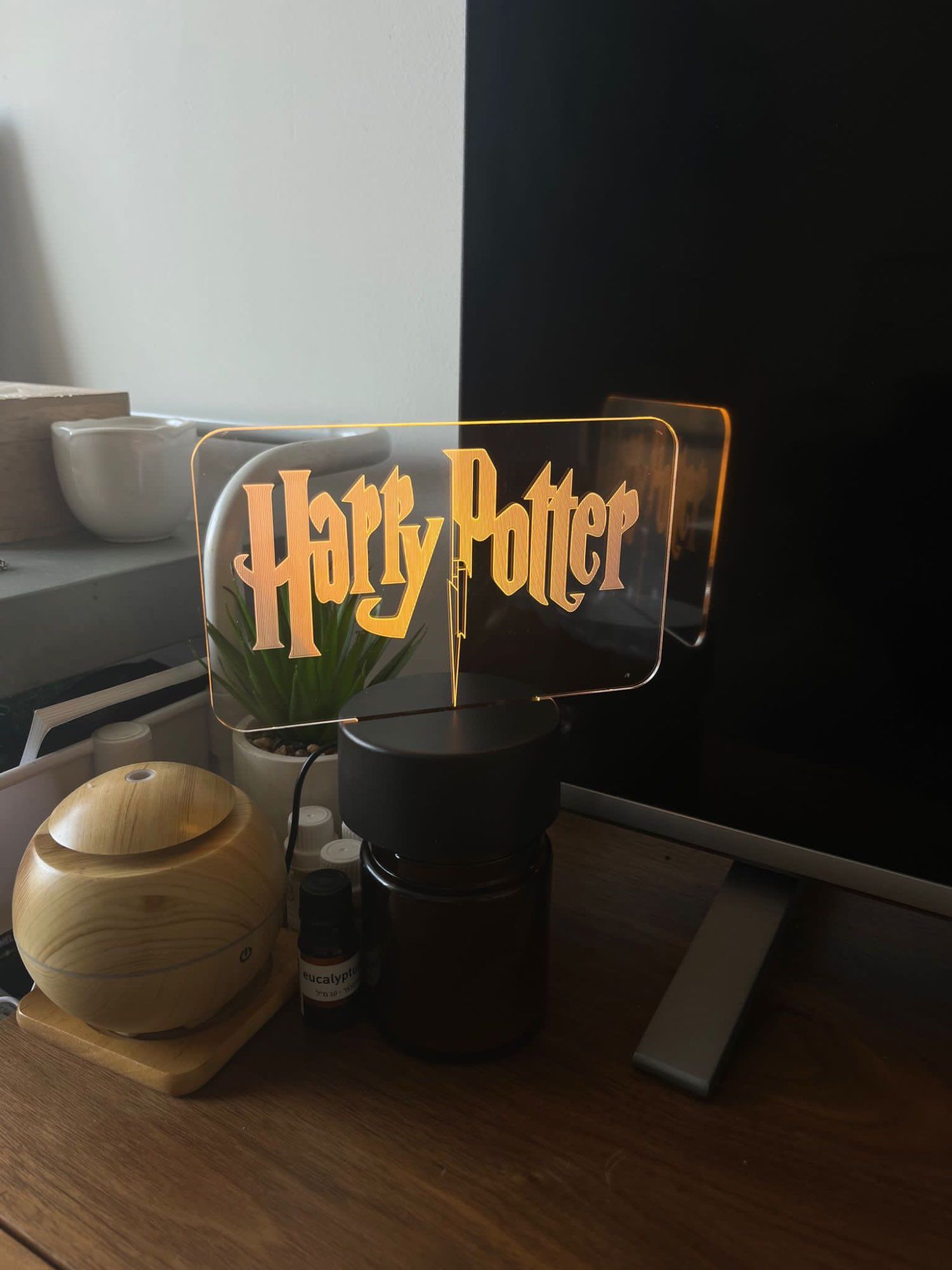 Домашний ночник Harry Potter светильник Гарри Поттер лампа USB магия