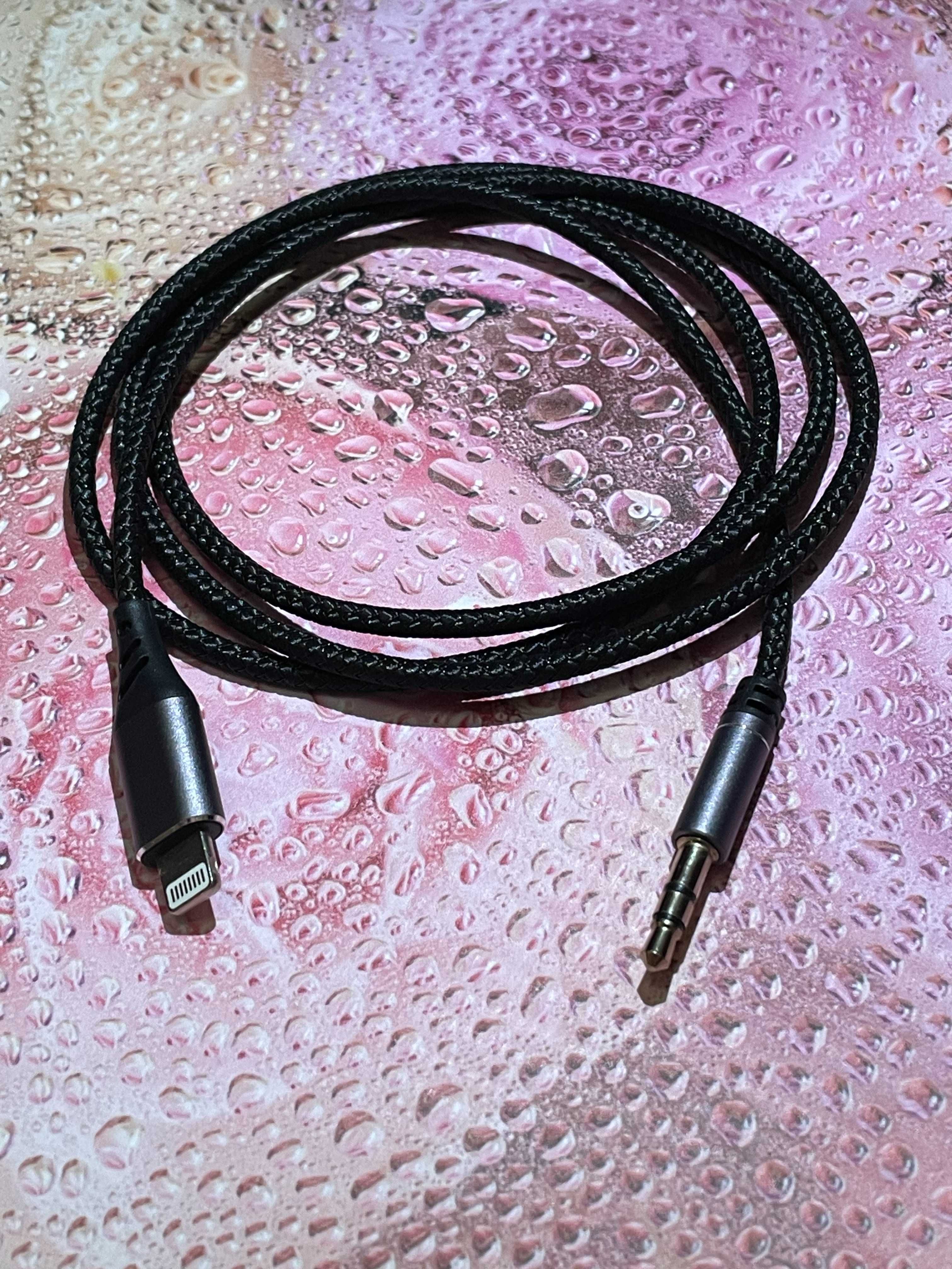 Aux Аукс Айфон AUX jack 3.5mm Lightning Cable iPhone шнур кабель