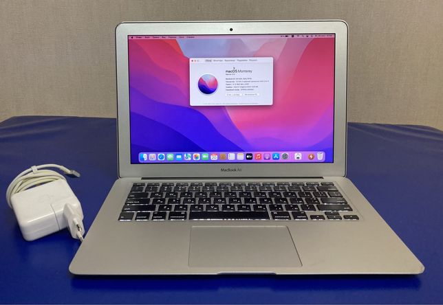 MacBook Air 13 2015 core i5  128Gb/8ram A1466 Нюанс web cam