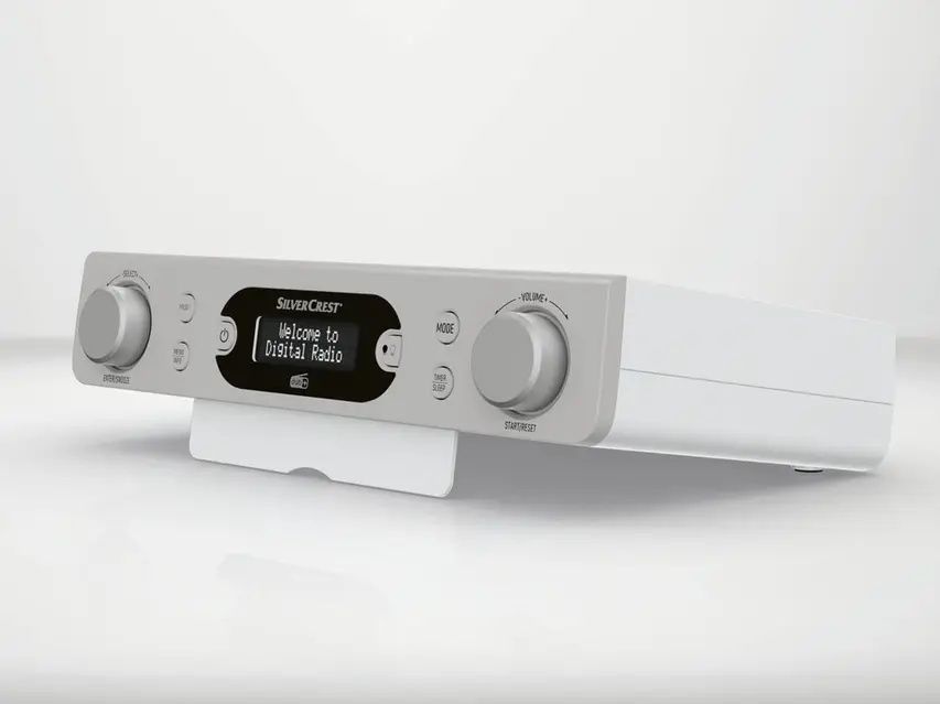 Портативне FM-радіо, кухонний радіоприймач SilverCrest SKR 3W D4 White