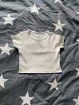 Bluzka t-shirt koszula top prążkowany 92