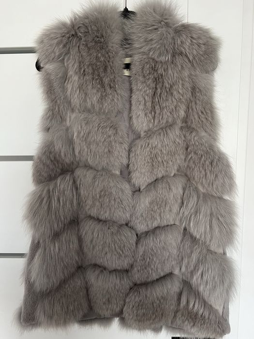 Kamizelka z naturalnego futra lisa