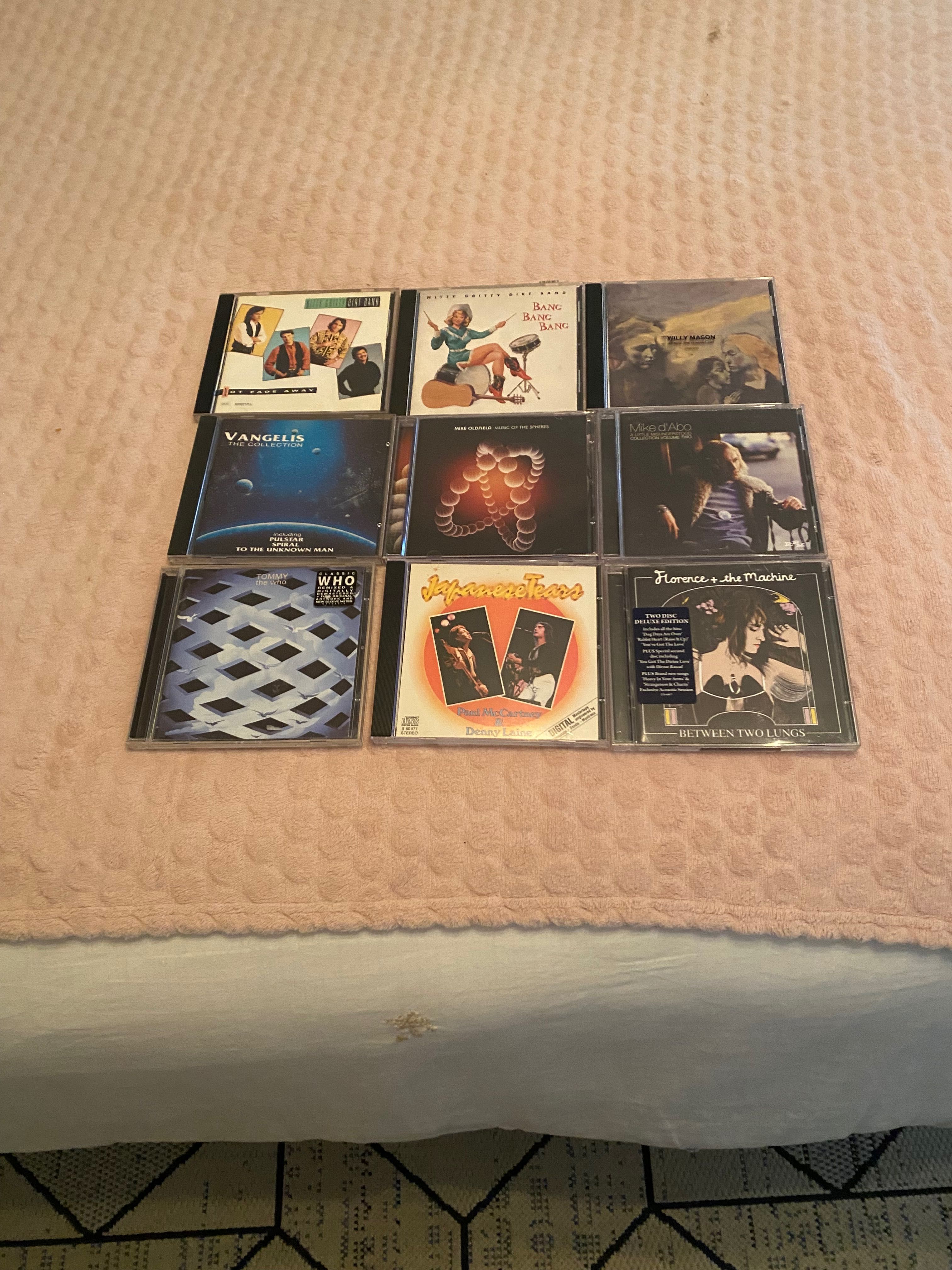 CDs de rock e pop