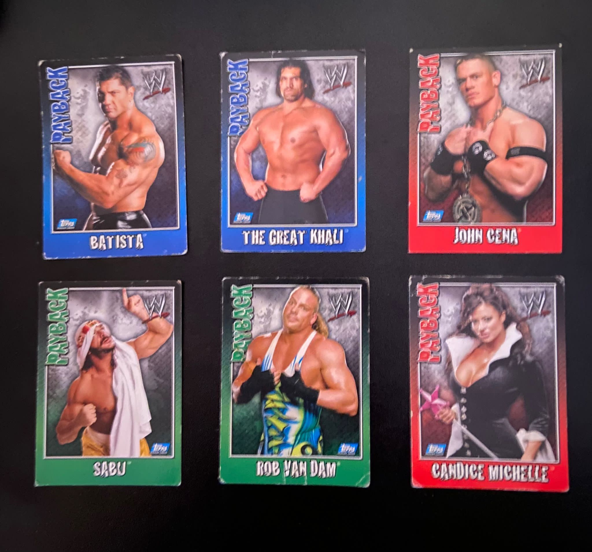 Vendo coleção de cartas WWE Payback (57 cartas)