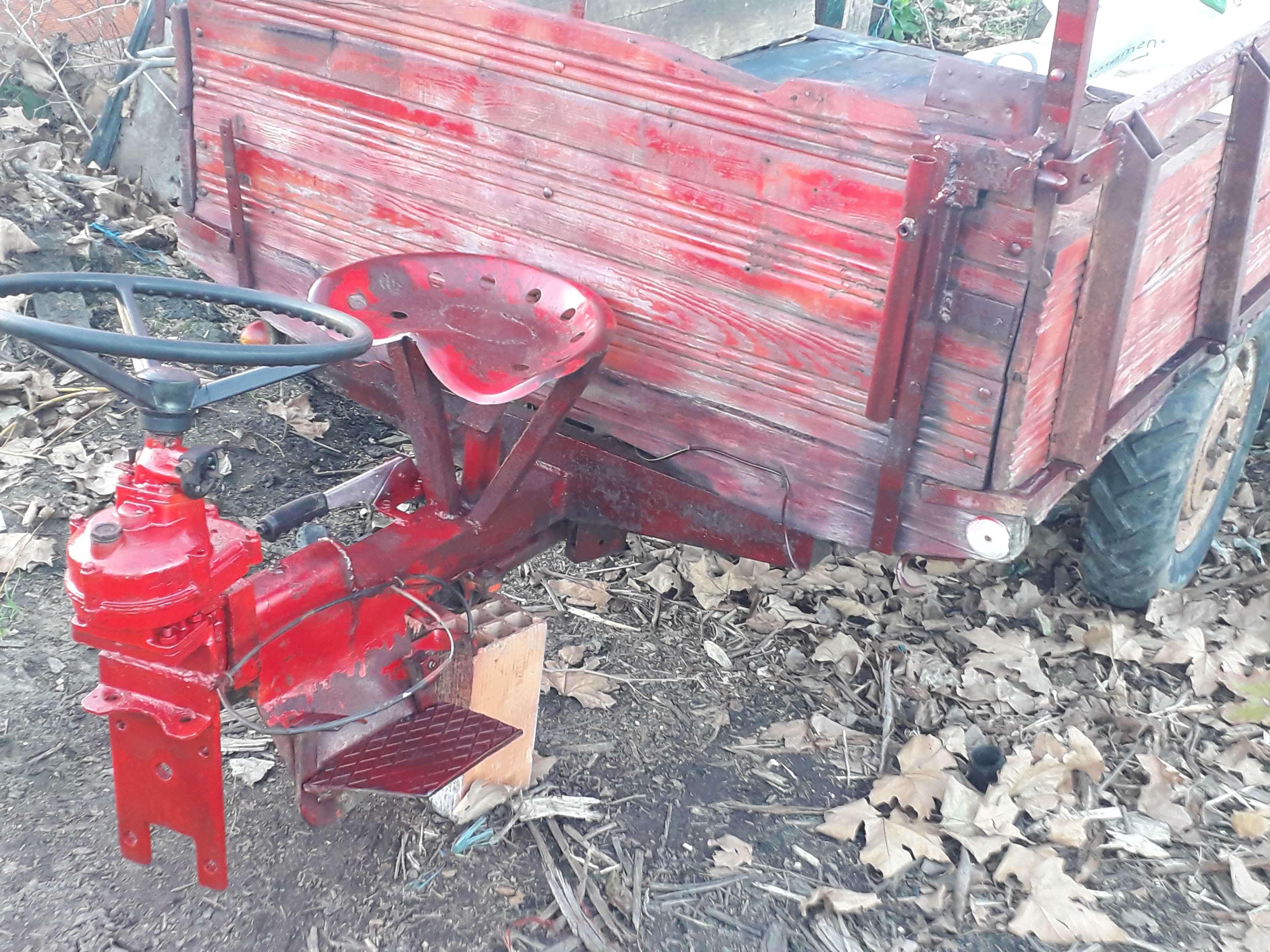reboque agricola com tracao e coluna de direcao valpadana