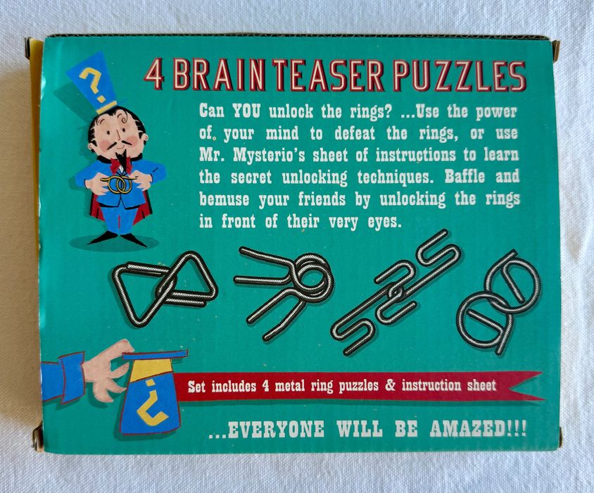 4 Quebra-Cabeças Mr. Mysterio (Criança)