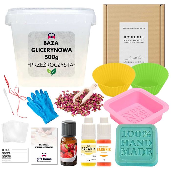 Zestaw do robienia mydełek dla dzieci DIY 500 g