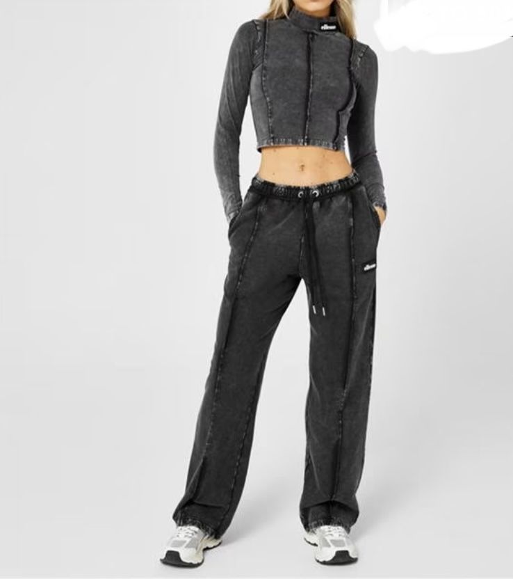 Кофта  водолазка варенка тай дай сірий ellesse