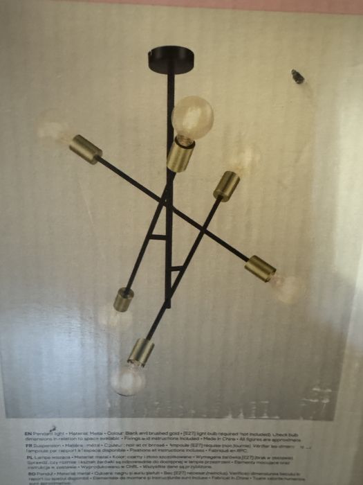 NOWA Lampa wisząca GoodHome Monzoni 6-punktowa