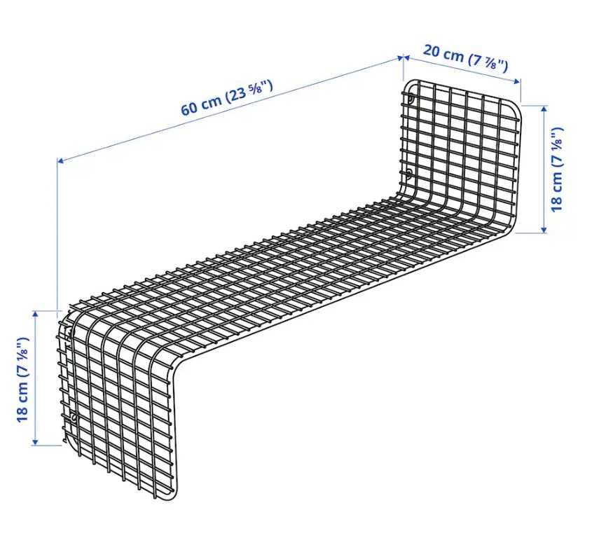 IKEA SVENSHULT półka ścienna, kolor złoty.