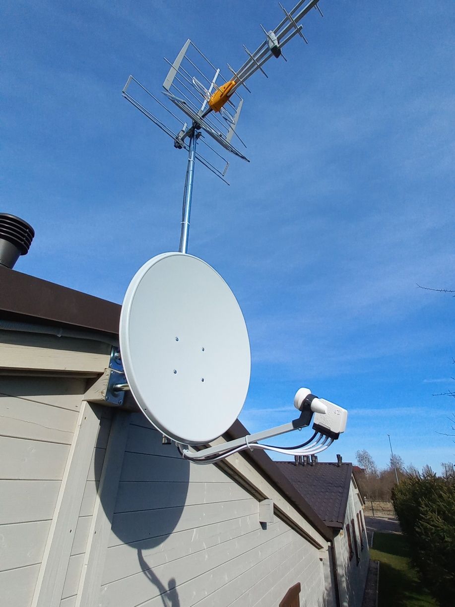 Montaż anten, ustawianie anten satelitarnych, dvbt2, kamery, alarmy