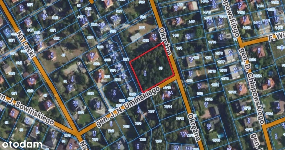 Działka budowlana Grodzisk Maz. Okrężna róg Umińskiego