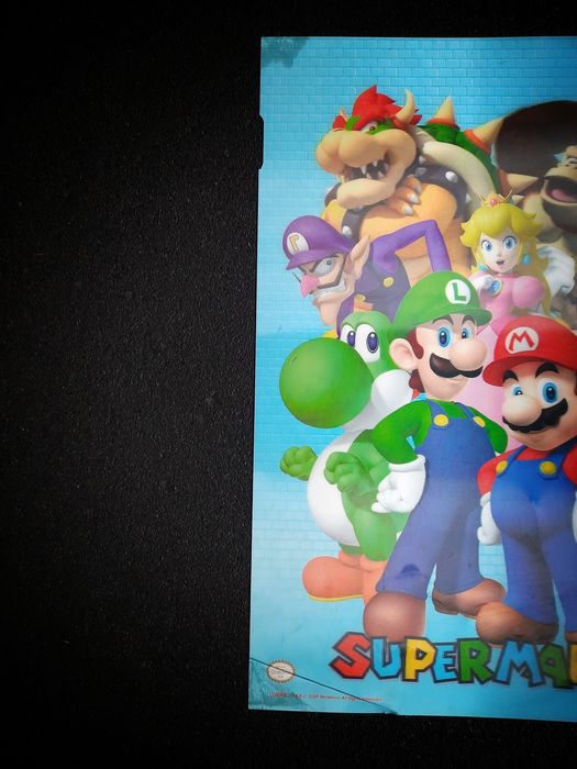 Plakat 3D Super Mario – Nintendo 2009 (efekt ruchu)