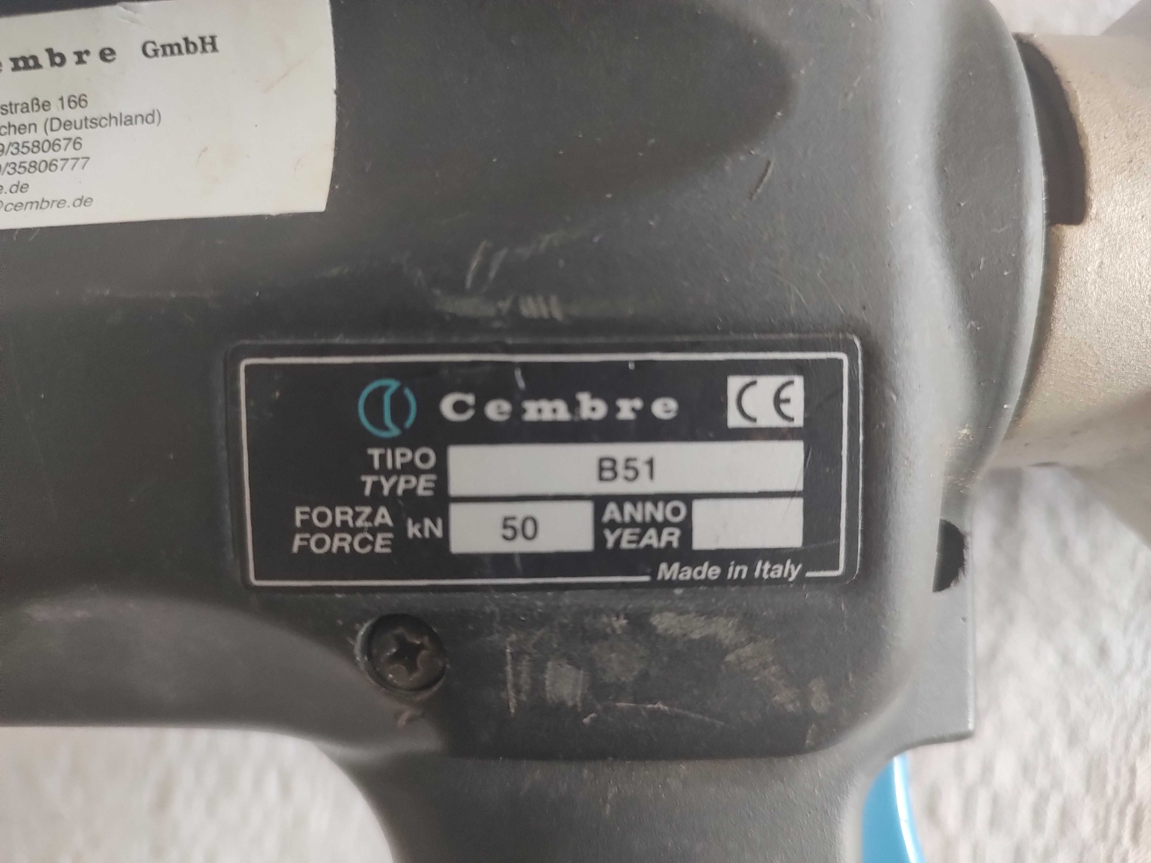 Praska hydrauliczna akumulatorowa/Zaciskarka akumulatorowa Cembre B-51