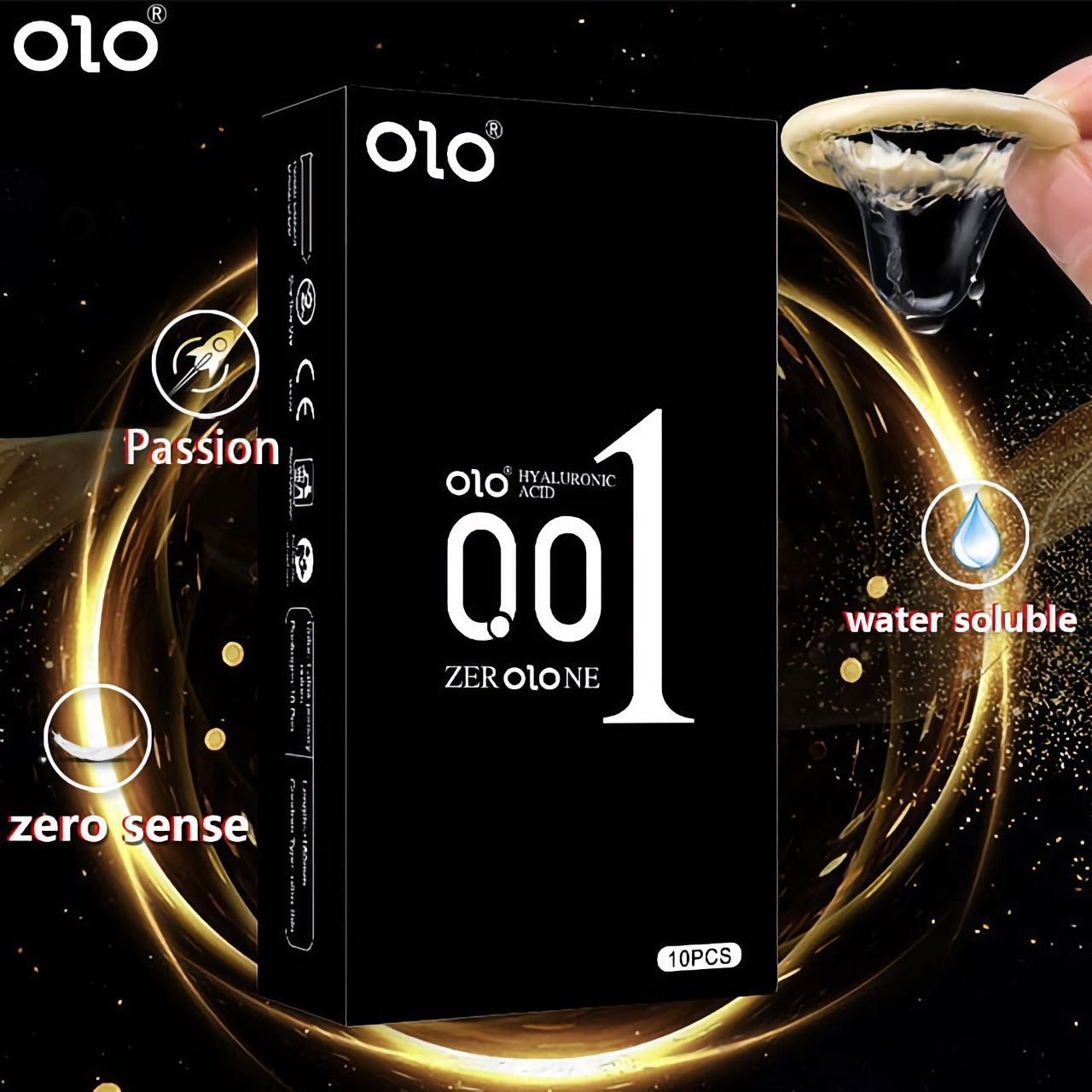 Ультра тонкі презервативи OLO 0.01 ZERO ONE